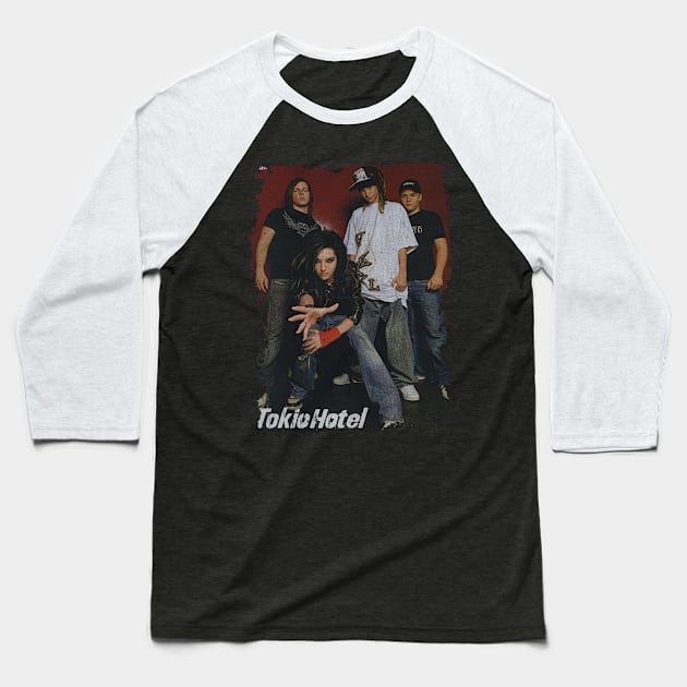 Cracked Vintage Kaulitz Brothers Baseball T-Shirt by NinjAnimals HQ